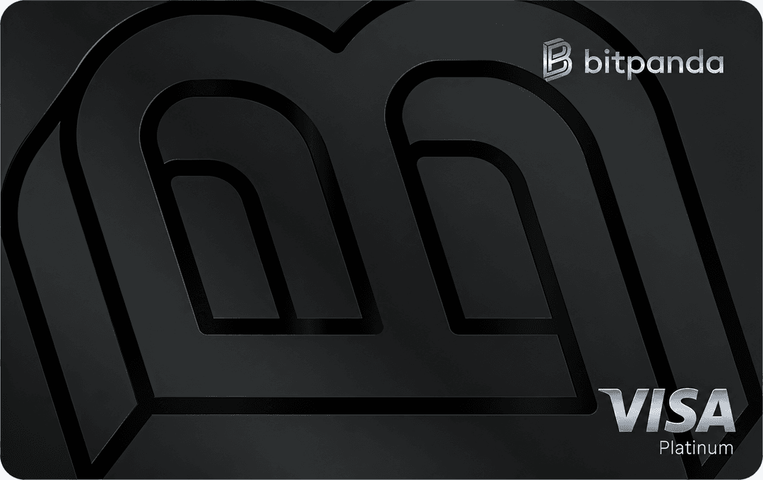 Black Bitpanda Visa Platinum card design