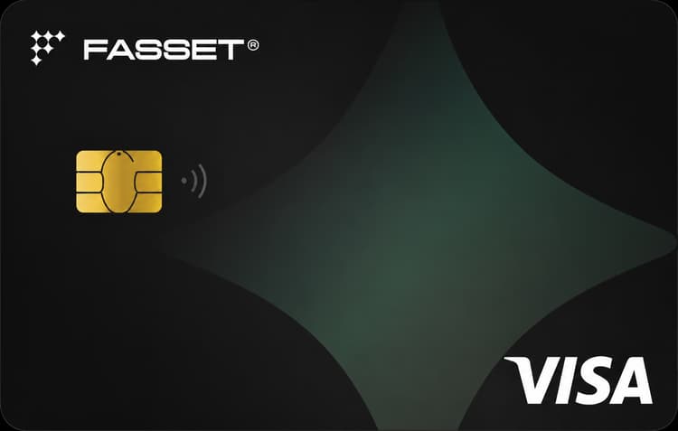 Fasset Edge metal Visa card front