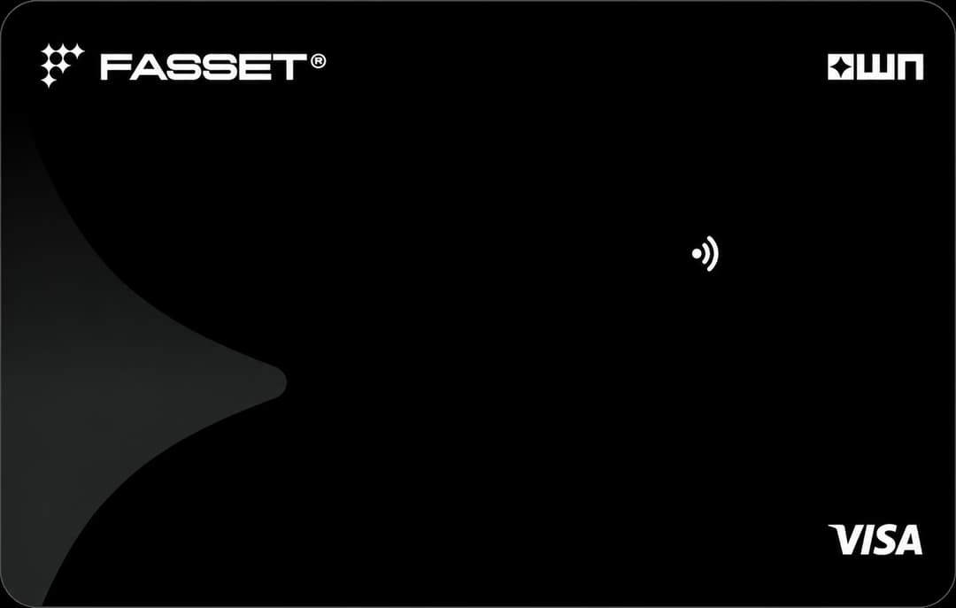 Fasset virtual Visa card front