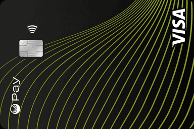 Gnosis Pay black Visa card front