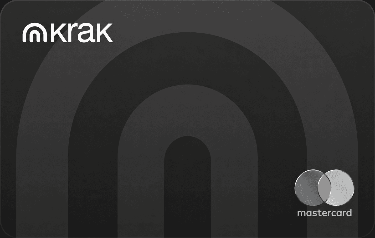 Black Krak Mastercard card front