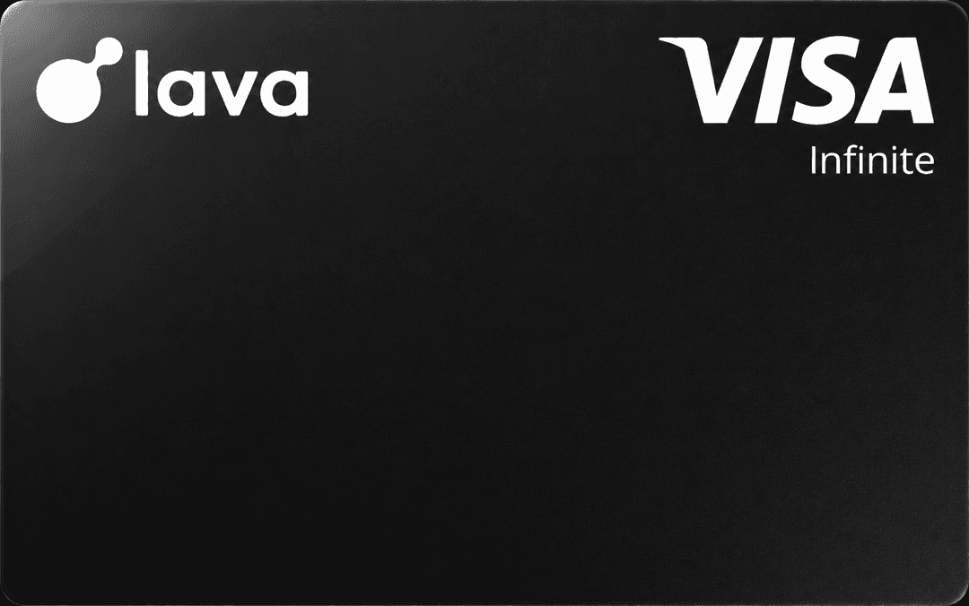 Black Lava Visa Infinite card front