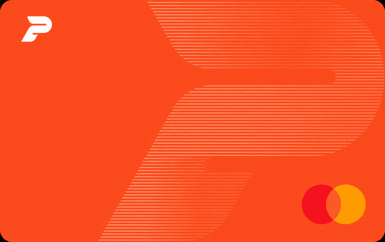 Orange Pionex Mastercard card face