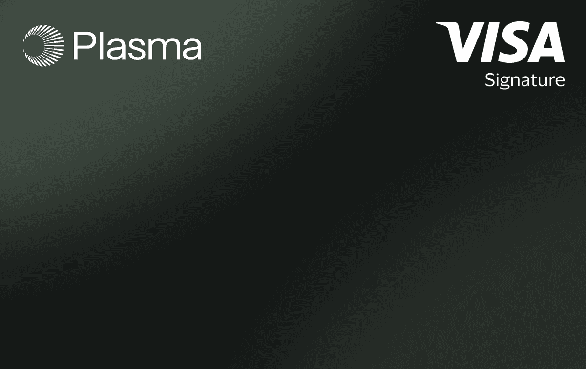 Plasma One Core Visa Signature card design