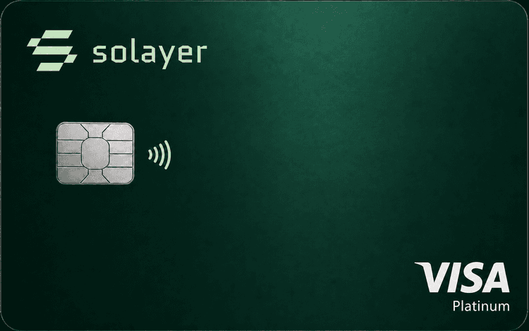 Solayer Pay emerald card design