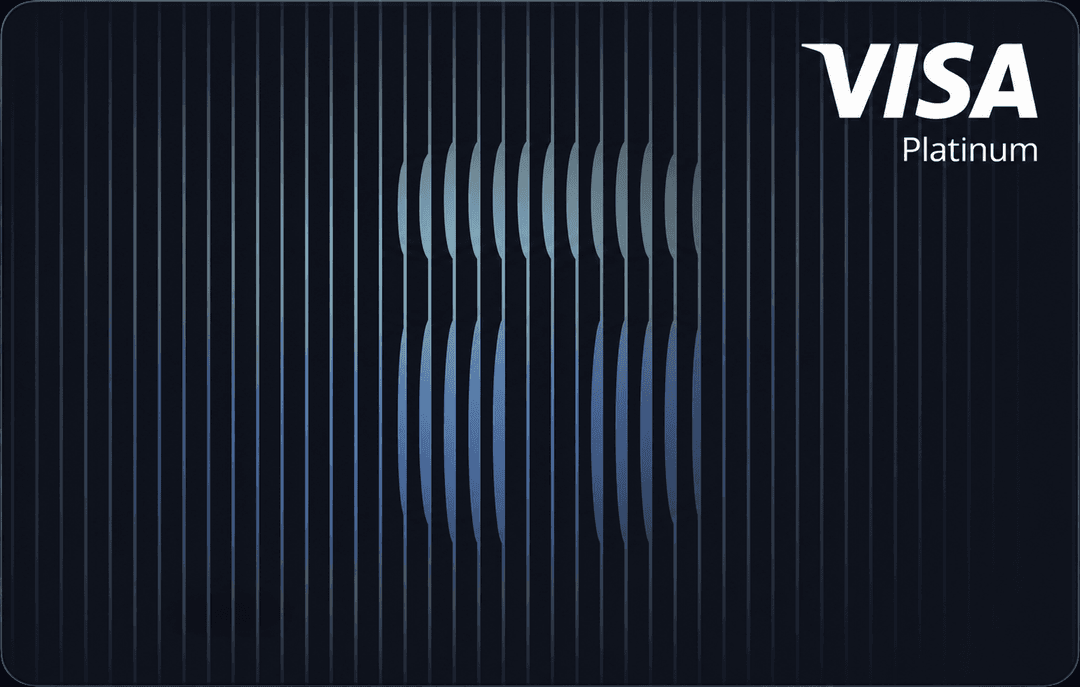 Tangem Visa Platinum card front