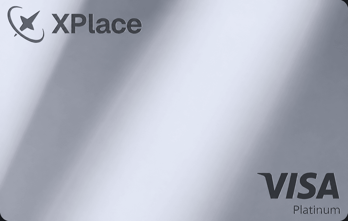 XPlace Cash Mode virtual Visa card face