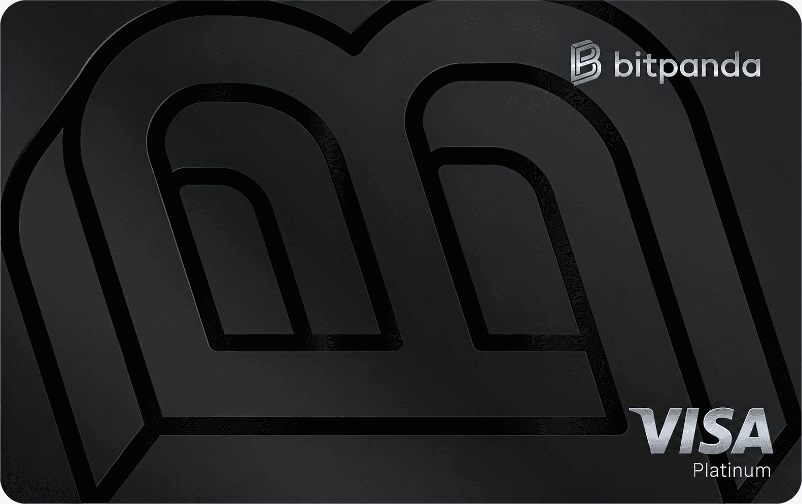 Black Bitpanda Visa Platinum card design