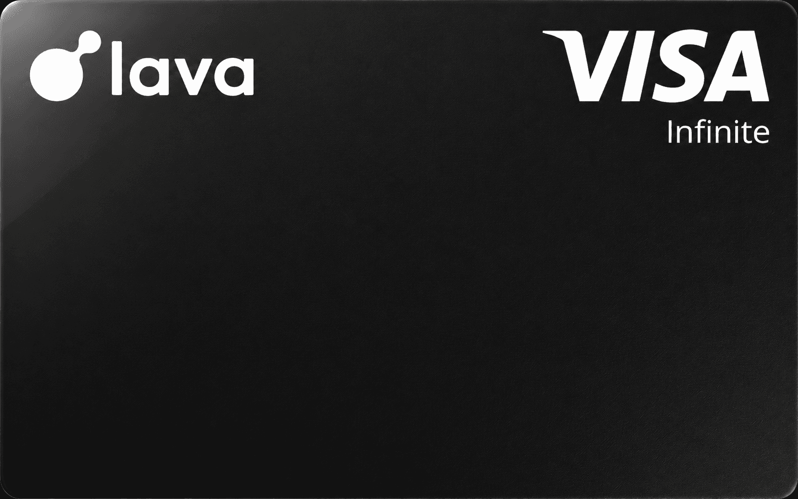 Black Lava Visa Infinite card front